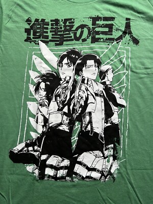 Attack on Titan Anime T-shirt Ripple Junction Funimation Green Tee