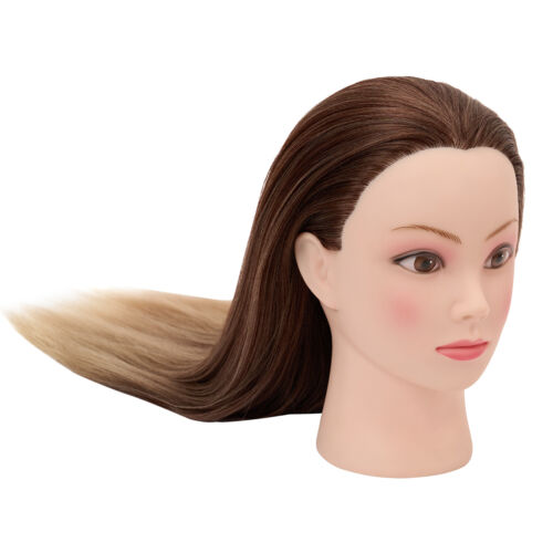26 Inch Mannequin Head Training Doll Hairdressing Styling Practice Braid w/Clamp - Picture 9 of 12