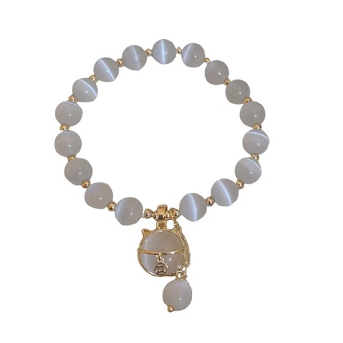 Lucky Moonstone Beads Cat Bracelet Attracting Wealth Jewelry Gifts For Women ~ - Picture 6 of 13