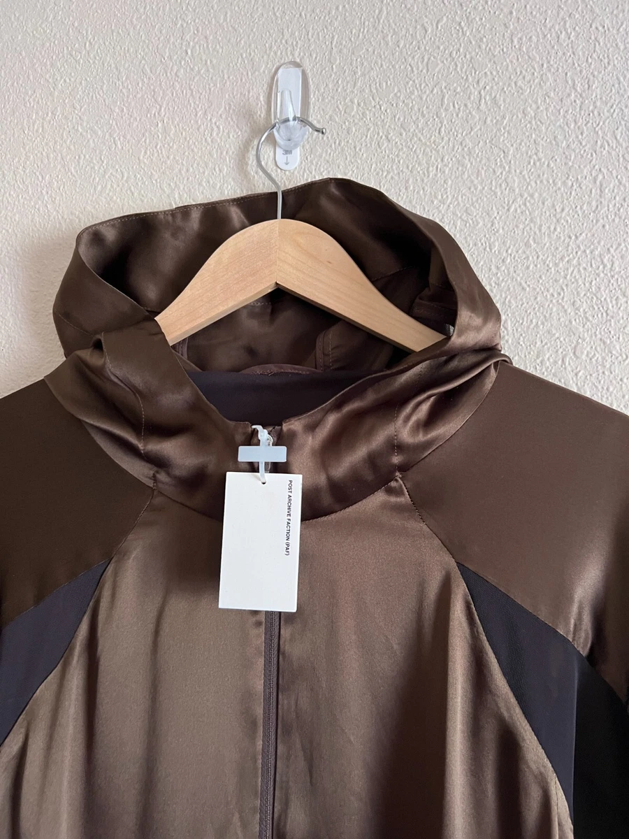Post Archive Faction 5.0+ Silk Technical Jacket Right - Size Large - Brown - NEW