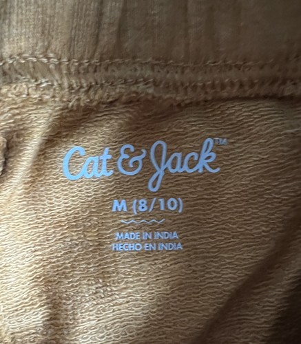 Cat & Jack Shorts Boys Medium 8-10 Brown Gold Knit - Picture 2 of 9