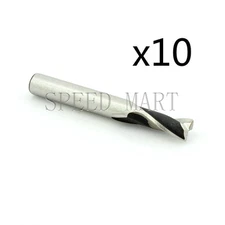 10pcs 5mm x 5mm 2 Flute HSS & Aluminum End Mill Cutter CNC Bit