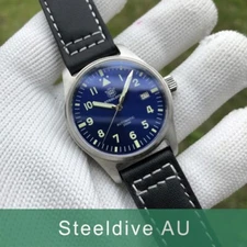 Steeldive SD1940, Mark XVIII Flieger, NH35, Sapphire, Blue,Lume,200m Diving,BNIB