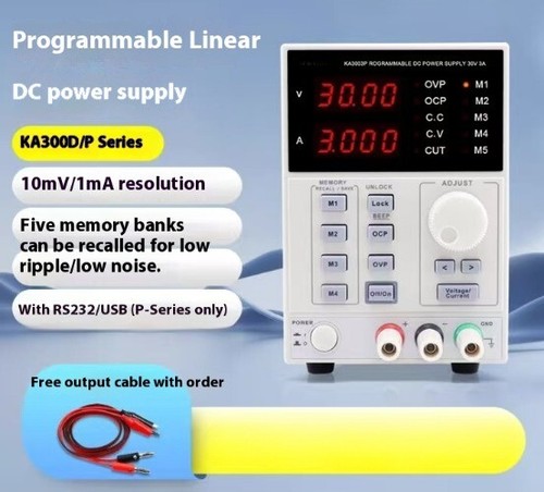 DC Netzteil 30V 10A digital geregelt programmierbar geregelte Stromversorgung KA3010D - Bild 2 von 7