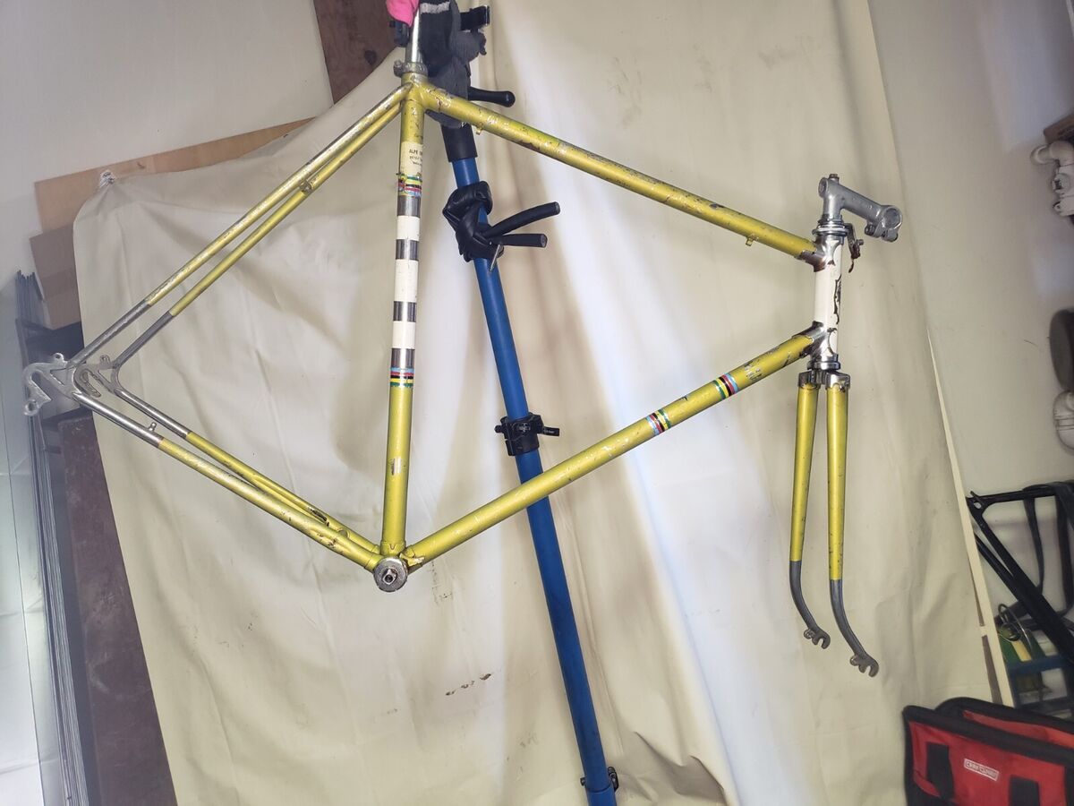 60cm Vintage Steel Garlatti Road Frame Made In Italy 60cm Vintage Steel Garlatti Road Frame Made In Italy