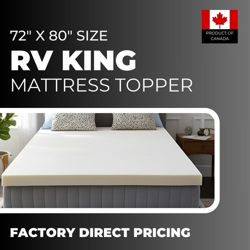 2/3" RV King Mattress Topper, Foam Mattress Pads, Bed Mattress Softener Bed