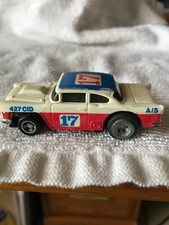 Vintage Ideal TCR Slotless CAR 17 NEW BACK TIRES. RUNS  