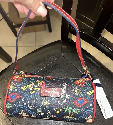 Dooney & Bourke Disney Mickey Cruise Line Small Barrel Bag Dcl NWT