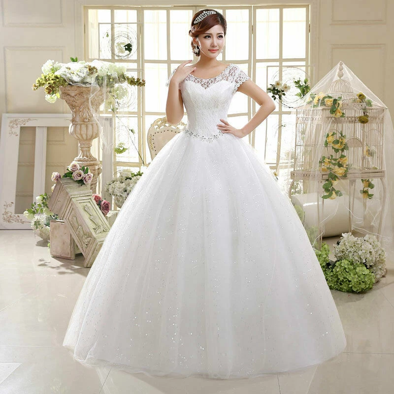 Sheath Off-the-Shoulder Court Train Decent Lace Wedding Dress | Romprom.com