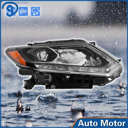 Faro LED pasajero lado derecho carcasa cromada Nissan Rogue 2014 2015 2016 - Imagen 14 de 14