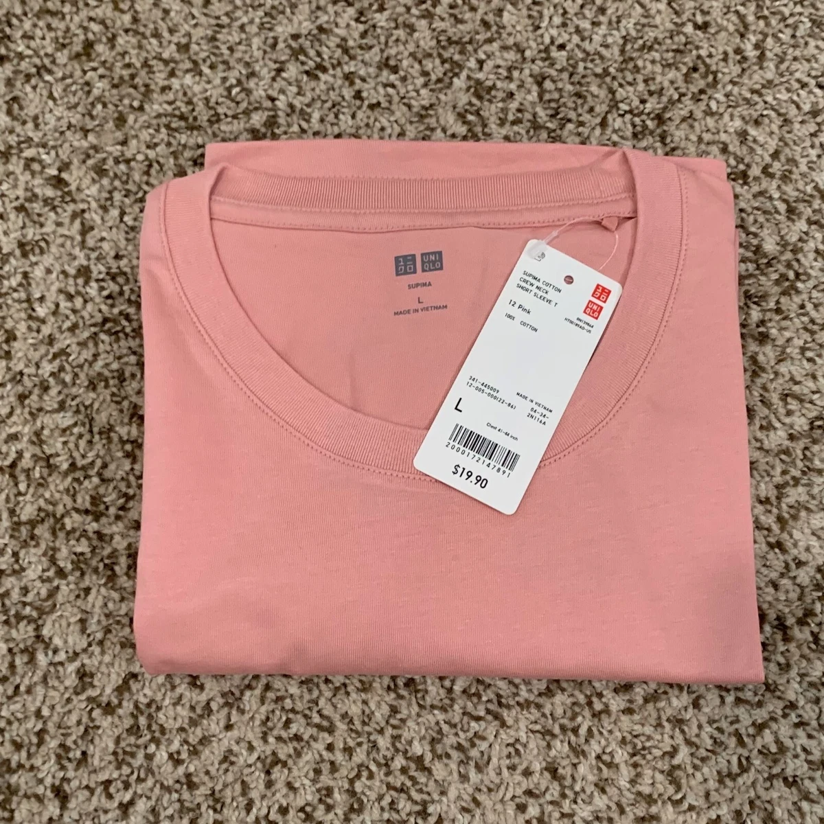 uniqlo supima cotton crew neck short sleeve t shirt