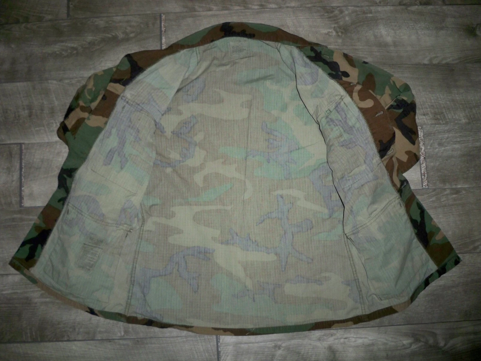  camo woodland military vintage uniform jacket