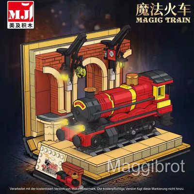 Magic Book Ideas Harry´s Magic Train im Buch Klemmbausteine Set 929+ pcs