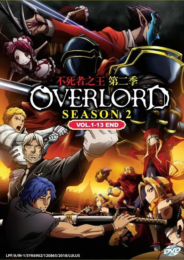 Overlord Anime DVD Season 1, 2, 3 (Vol : 1 to 39 end + OVA) ENGLISH  DUBBED!!