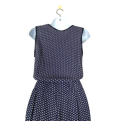 BAILEY 44 Women Jip Print Jumpsuit Size S Blue Faux Leather Trim 59-11 - Picture 5 of 13