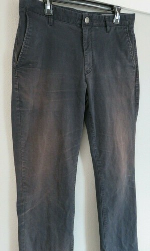 Mens Bonobos Blue Khaki Chino Pants Size 35/32 Cotton Blend Flat Front Fading - Imagen 3 de 6
