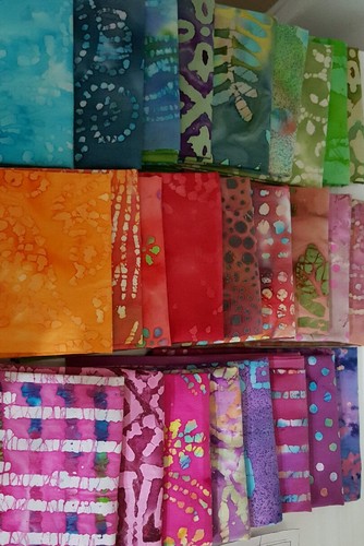 10 Fat Quarters, keine Duplikate, 100 % BATIK Baumwollstoff, Wundertüte + 3 Meter Gummizug - Bild 2 von 7