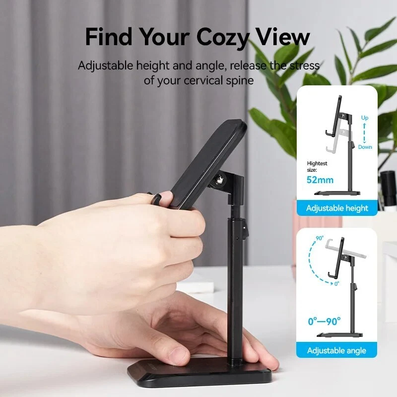 Cell Phone Alloy Holder Stand Table Mount for iPhone 14 15 13 12 Pro Max Samsung - Image 3 of 4