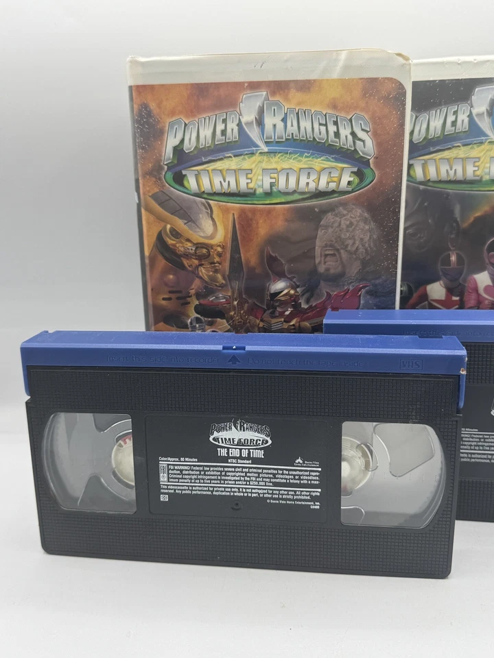 Power Rangers Time Force Dawn of Destiny & End Of Time Vintage Clamshell VHS - Image 4 of 4