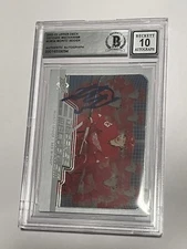 Moritz Seider Signed UD Defense Mechanism Card IP Slabbed Beckett BAS COA a