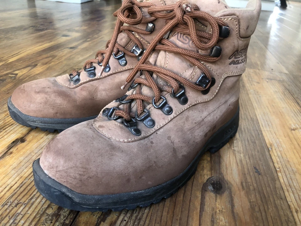 Botas de Senderismo Asolo AFX 530 Marrón Para Mujer Cuero Con Cordones Talla 40 2/3 8.5 M Foto 3 de 4