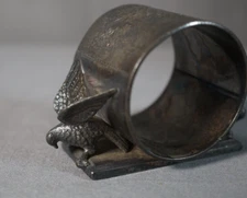 Antique Rogers. Bro Victorian Silver Plate Winged Birds Napkin Ring/Holder