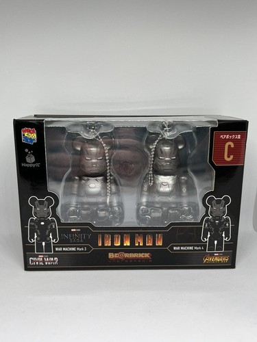 Bearbrick INFINITY SAGA Iron Man War Machine Mark Prize C - 2 Pack 100% MARVEL