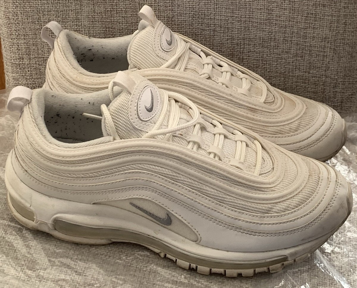 Nike Air Max 97 Triple White Wolf Grey Mens Trainers Size UK
