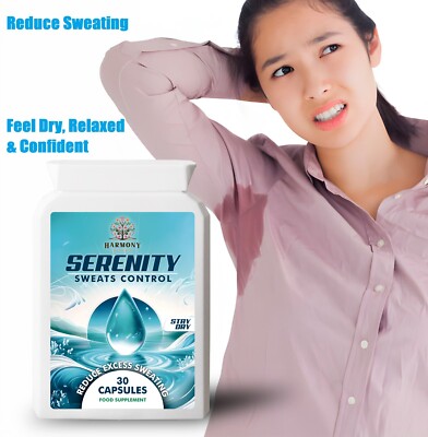 Serenity Sweats Control 30 Kapseln - Reduzieren Sie übermäßiges Schwitzen entspannt & selbstbewusst