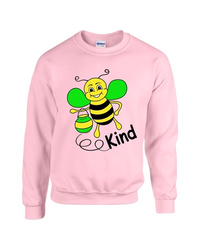 Kids Be Kind Bumble Bee Cute Inspirational Long Sleeve Sweatshirt Unisex New - Picture 9 of 14