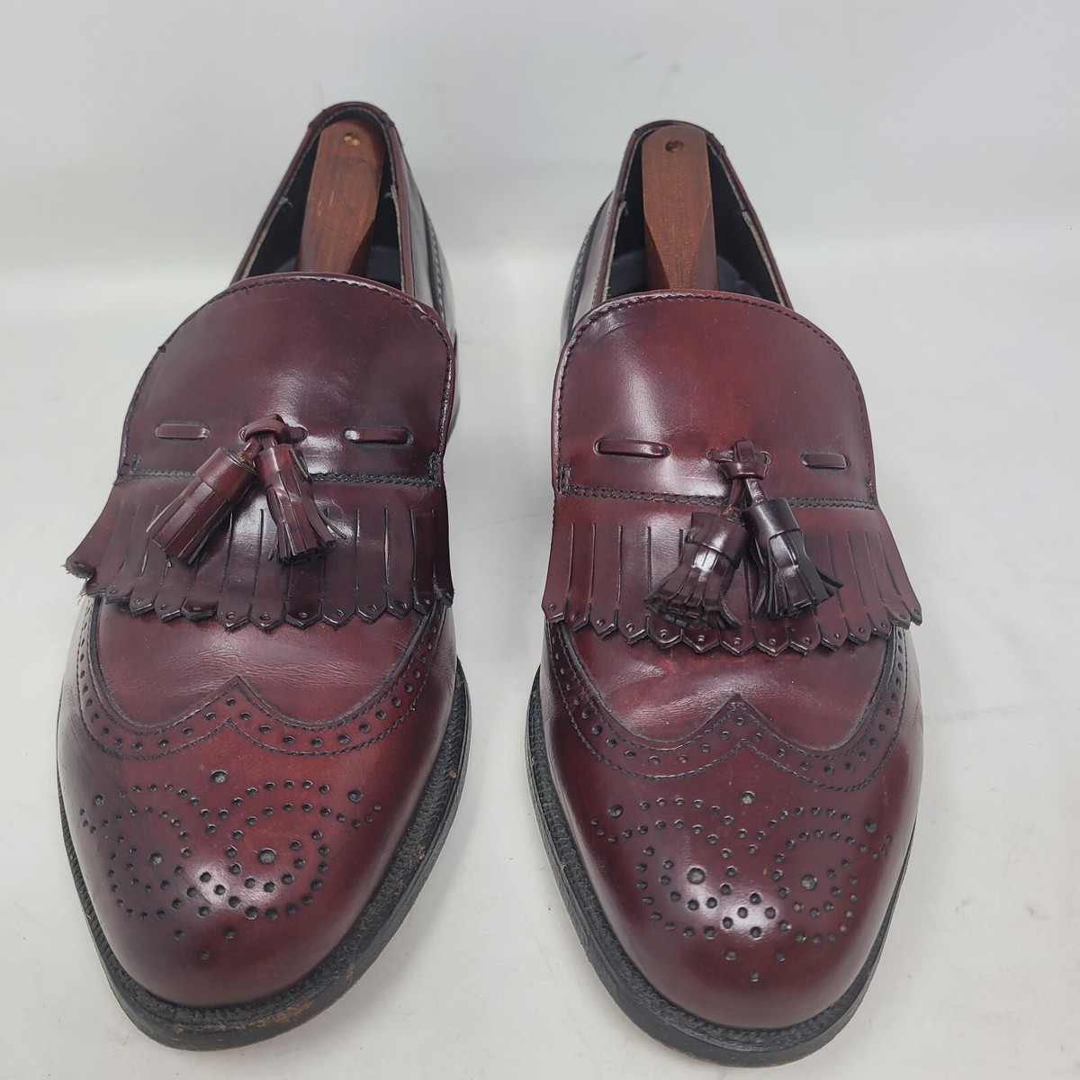 Dexter Tassel Loafers Mens 8.5 X-Wide Cordovan Wingtip  display picture 3