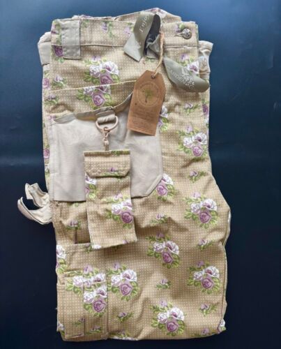 ADORABLE BRAND NEW GARDEN GIRL FLORAL PANTS,RUGGED MATERIAL WITH POCKETS, SZ 14