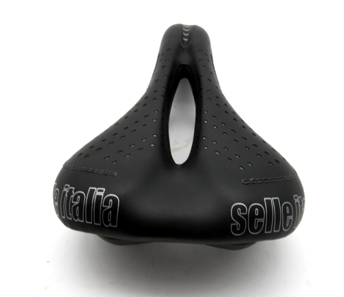 Selle Italia Flow Mens Bike Saddle Black 278mm x 155mm Ergo Comfort Black - Picture 3 of 4
