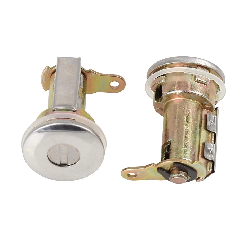 Paquete de 2 cilindros de cerradura de puerta + llave apta para camioneta Dodge B100 B200 Ramcharger Foto 4 de 4