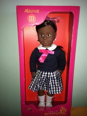 Our Generation Vintage Doll Maeva 18 African American 2016 very good condition