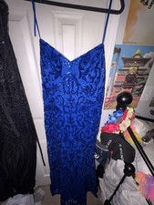 Prom Dress, Plus size 18W, David  s Bridal, Blue sparkle, Mermaid Bodice