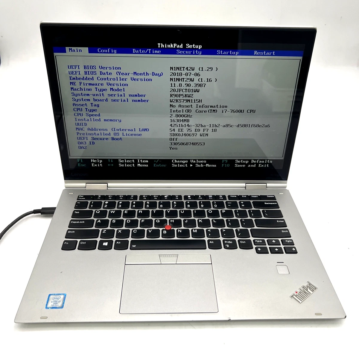 Lenovo Intel Core i7 7th Gen. 16 GB RAM PC Laptops & Netbooks for
