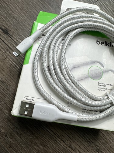 Belkin CAA002bt2MWH 2m to USB-A Cable - White - 第 3/3 張圖片