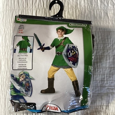 Legend of Zelda - Link - Costume small - size 4-6 Halloween NO SWORD OR SHIELD