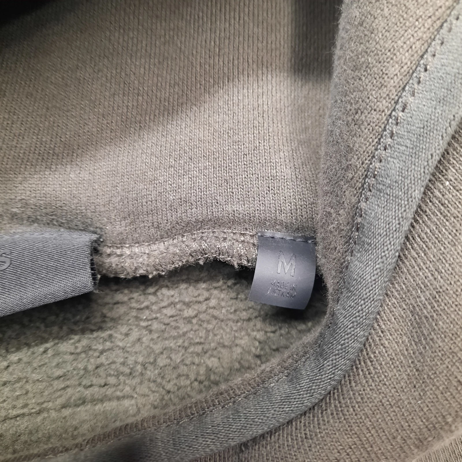 Essentials Fear Of God Felpa con Cappuccio Oversize Uomo Taglia Media Marrone Nero Cropped