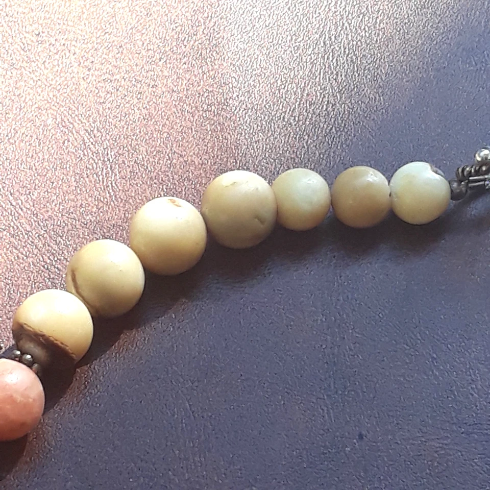 Vtg JRI USA Signed Natural Stone Sterling Silver Chunky Boho Style Necklace 20" - Image 2 of 4