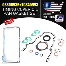 For CHEVROLET SILVERADO For OS30693R +TCS45993 Timing Cover Oil Pan Gasket Set
