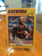 2026 Topps Heritage Anthony Seigler Base Yellow Border #128