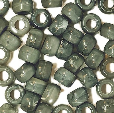 9x6 mm Gemustert Rauch Schwarz Acryl Pony Perlen Zum Selbermachen Basteln, Schmuckherstellung