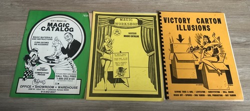 Lote 3 Catálogos Mágicos Victoria Cartón Ilusiones U. F. Grant U. S.T. Magic Co. - Imagen 1 de 14