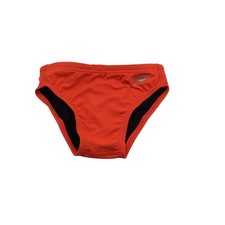 Speedo Boys Youth Size 26 Vibe Collection Brief Swim Suit Siren Red NWT