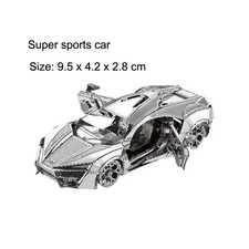 3D Metal Car Puzzle Kit - Challenging  Engaging DIY Experience