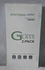 amFilm Tempered Glass Screen Protector for Nintendo Switch 2-Pack NEW NWT Wipes