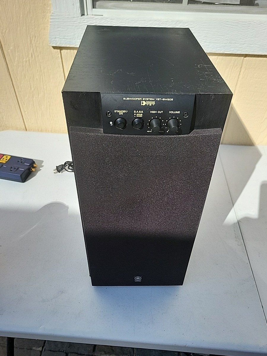 YAMAHA　ヤマハ　サブウーファーYST-SW205　Black Yamaha YST-SW205 Power Subwoofer Speaker Home Theater System