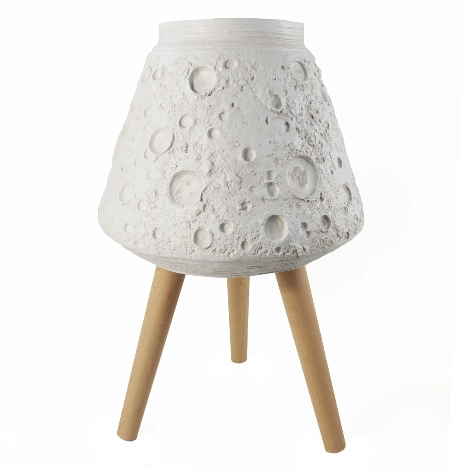 Planter Lunar White Fibreglass Composite 62x40cm Raised Indoor Rustic on Legs .
